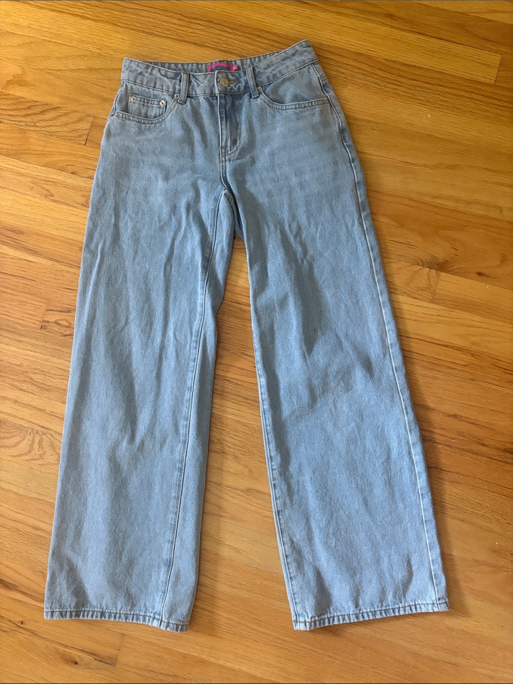 Edikted Light Blue Wide-Leg Jeans
